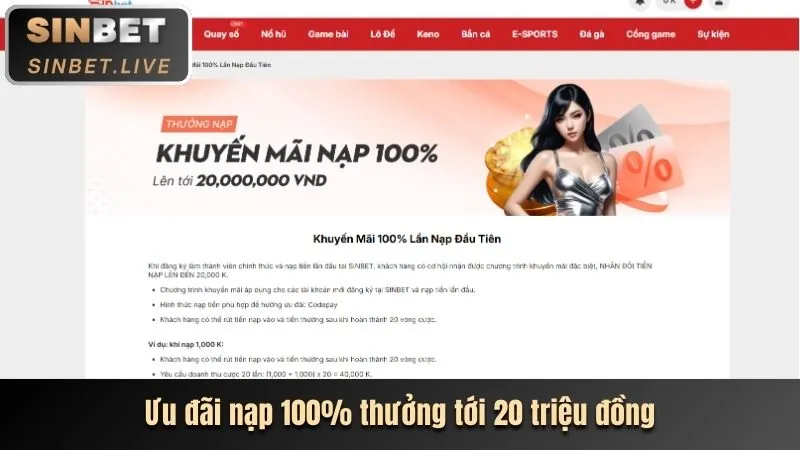 Thưởng chào mừng VIP